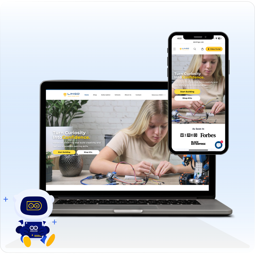 STEMlingo website preview