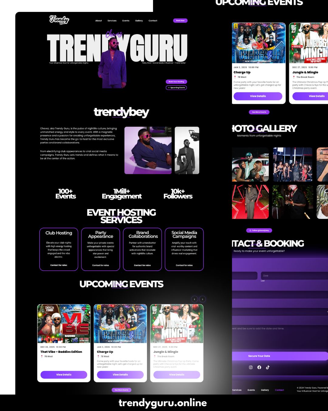 TrendyGuru website preview